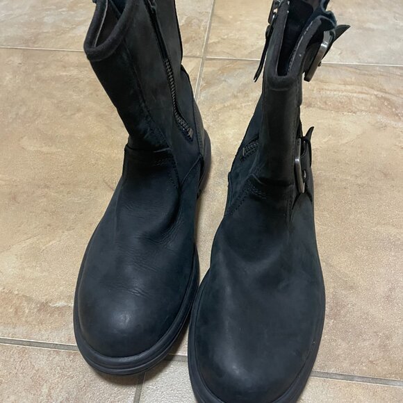 UGG Men's Black Boots 1106808 Biltmore Moto Boot Sz 8  NEW - Picture 2 of 6